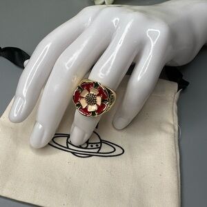 Vivienne Westwood floral ring size 7 new with dustbag